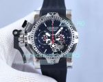 Replica Graham Chronofighter Diver Black Dial Black Rubber Strap Watch 44MM